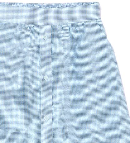 Grunt Skirt - Joan Chsck Midi - Light Blue Checkered
