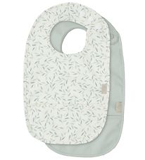 Bavoirs Cam Cam - 2 Pack - Green Leaves/Dusty Green Bavoirs Cam Cam - 2 Pack - Green Leaves/Dusty Green