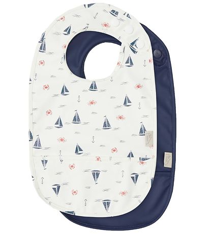 Cam Cam Bib - 2-Pack - Sailboats/Navy Cam Cam Bib - 2-Pack - Sailboats/Navy
