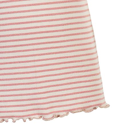 Minymo Top - Lobster Bisque w. Stripes
