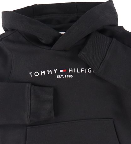 Tommy Hilfiger Hoodie - Essential - Organic - Black