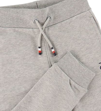 Tommy Hilfiger Joggingbuxur - Essential - Organic - Grátóna Tommy Hilfiger Joggingbuxur - Essential - Organic - Grátóna
