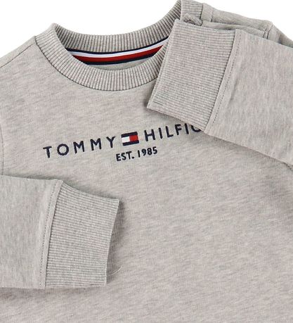 Tommy Hilfiger Sweatshirt - Essential - Organic - Grey Melange