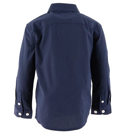 Tommy Hilfiger Shirt - Solid Stretch - Organic - Twilight Navy Tommy Hilfiger Shirt - Solid Stretch - Organic - Twilight Navy
