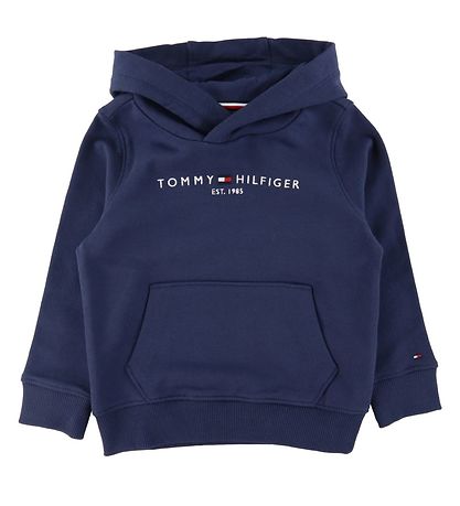 Tommy Hilfiger Hoodie - Essential - Organic - Twilight Navy Tommy Hilfiger Hoodie - Essential - Organic - Twilight Navy