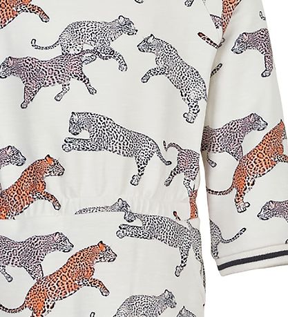Minymo Dress - Turtledove w. Leopards Minymo Dress - Turtledove w. Leopards