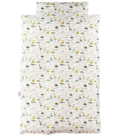 Nørgaard Madsens Duvet Cover - Baby - White w. Dinosaur