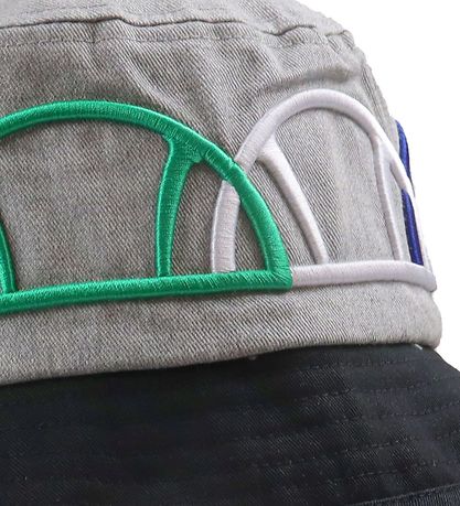 Ellesse Zonnehoed - Pinala - Grijs Gevlekt/Zwart m. Logo's