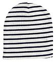 Racing Kids Hat - 2-layer - White/Navy w. Stripes Racing Kids Hat - 2-layer - White/Navy w. Stripes