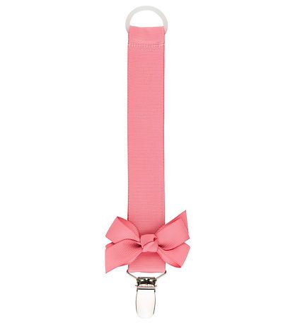 By Stær Pacifier Clip - Sweet Rose w. Bow