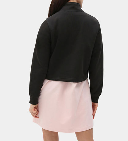 Dickies Sweatshirt w. Zipper - Oakport Quarter Zip - Black Dickies Sweatshirt w. Zipper - Oakport Quarter Zip - Black