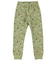 Joha Leggings - Wool/Cotton - Green w. Planets Joha Leggings - Wool/Cotton - Green w. Planets