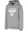 Hummel Hoodie - Cuatro - Grey Melange Hummel Hoodie - Cuatro - Grey Melange