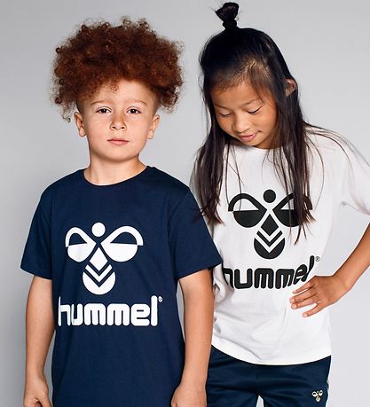 Hummel T-Shirt - Tres - Marchmallow