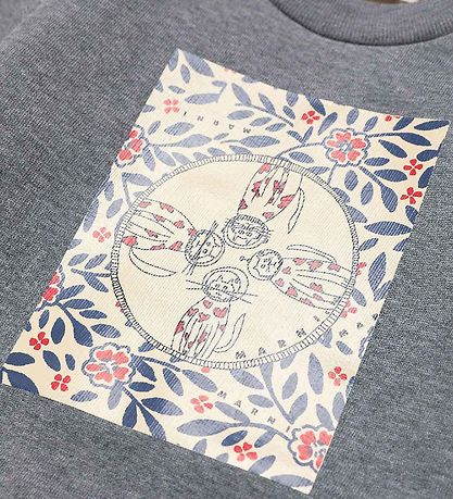 Marni Sweatshirt - Grey Melange w. Print