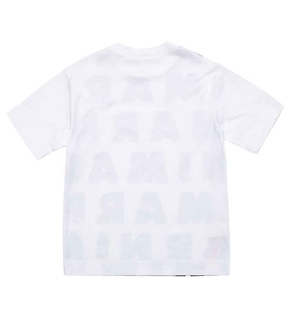 Marni T-shirt - Vit m. AOP Logo