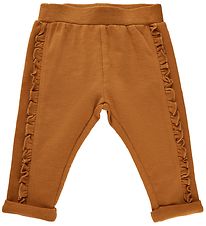 Minymo Sweatpants - Glazed Ginger w. Fringes Minymo Sweatpants - Glazed Ginger w. Fringes