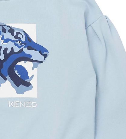 Kenzo Sweatshirt - Pale Blue w. Tiger
