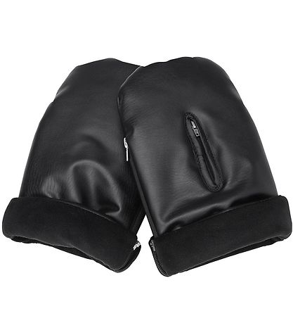 KongWalther Kinderwagenhandschoenen - Østerbro - Nepbont Black N