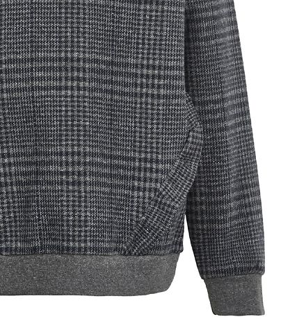 Creamie Hoodie - Checks - Mid Grey Melange