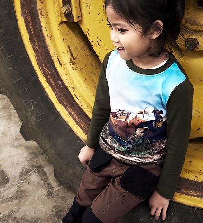 Minymo Blouse - Forest Night w. Excavator