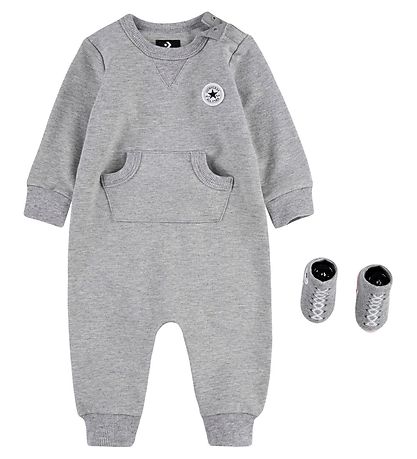 Converse Set - Jumpsuit/Socks - Grey Melange