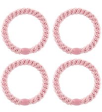 Kknekki Elastic Hair Bands - 4-Pack - Pink
