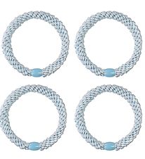 Kknekki Elastic Hair Bands - 4-Pack - Light blue