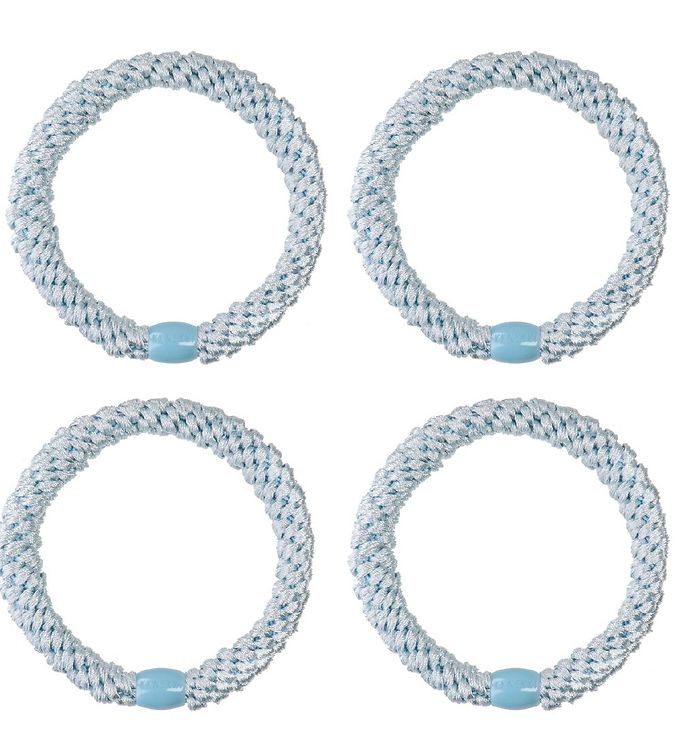 Kknekki Hårsnoddar - 4-pack - Ljusblå