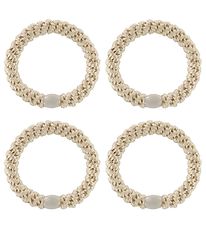 Kknekki Elastic Hair Bands - 4-Pack - Beige