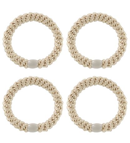 Kknekki Elastic Hair Bands - 4-Pack - Beige