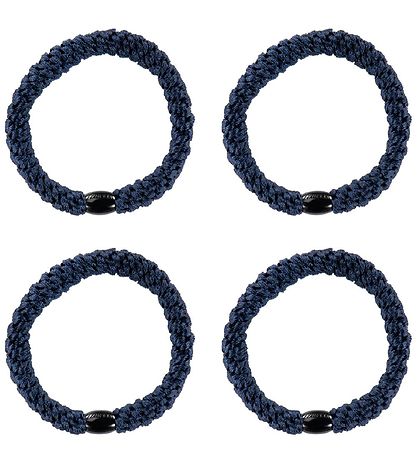 Kknekki Elastic Hair Bands - 4-Pack - Navy Kknekki Elastic Hair Bands - 4-Pack - Navy