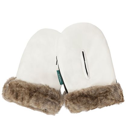 KongWalther Pram Gloves - Østerbro - Cream Fur