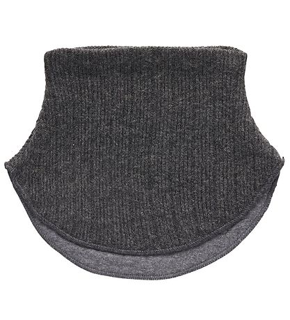 Melton Neck Warmer - Wool/Cotton - 2-layer - Grey Melange Melton Neck Warmer - Wool/Cotton - 2-layer - Grey Melange