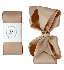 By Stær Baptism Ribbon w. Bow - Satin - Beige