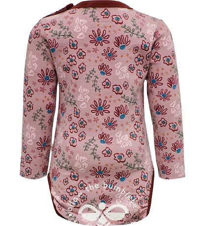 Hummel Bodysuit l/s - hmlCrayon - Woodrose