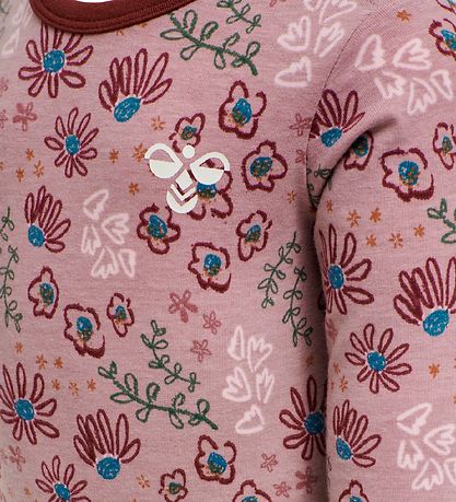 Hummel Bodysuit l/s - hmlCrayon - Woodrose