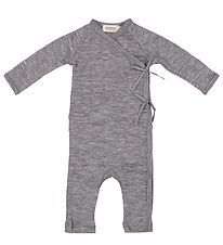 MarMar Wrap Jumpsuit - Wool - Rula - Grey Melange MarMar Wrap Jumpsuit - Wool - Rula - Grey Melange