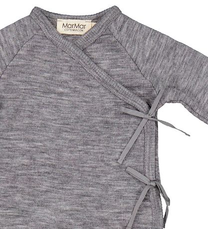 MarMar Wrap Jumpsuit - Wool - Rula - Grey Melange