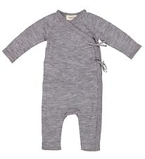 MarMar Wrap Wrap Jumpsuit - Wool - Pointelle - Rula - Grey Melan MarMar Wrap Wrap Jumpsuit - Wool - Pointelle - Rula - Grey Melan