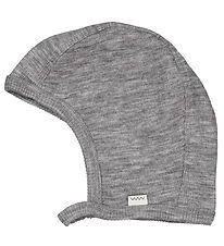 MarMar Baby Hat - Wool - Hoody - Grey Melange MarMar Baby Hat - Wool - Hoody - Grey Melange