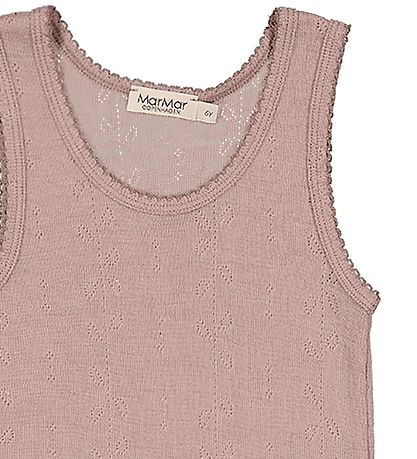 MarMar Undershirt - Wool - Pointelle - Tavi - Burnt Rose