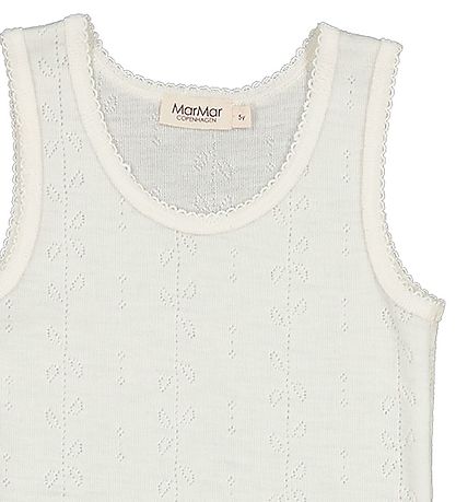 MarMar Onderhemd - Wol - Pointelle - Tavi - Natural MarMar Onderhemd - Wol - Pointelle - Tavi - Natural