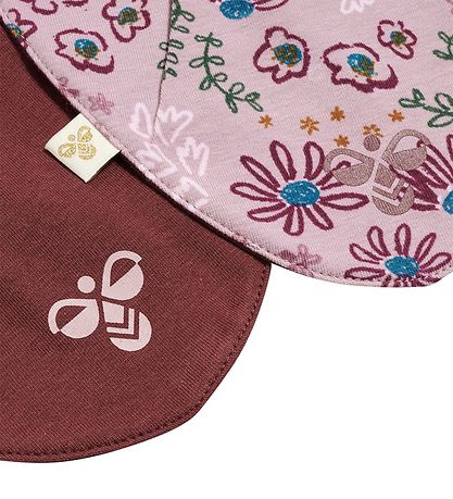 Bavoir Bandana Hummel - hmlBavoir Bumble - 2 Pack - Floral/Rouge Bavoir Bandana Hummel - hmlBavoir Bumble - 2 Pack - Floral/Rouge