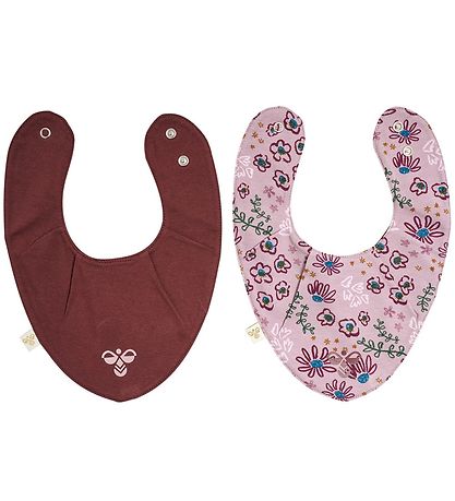 Bavoir Bandana Hummel - hmlBavoir Bumble - 2 Pack - Floral/Rouge Bavoir Bandana Hummel - hmlBavoir Bumble - 2 Pack - Floral/Rouge