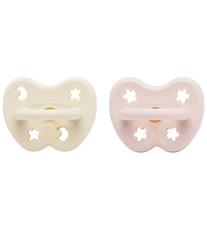 Hevea Pacifiers - 0-3 Mths. - 2-Pack - Natural Rubber - Powder P
