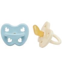 Hevea Pacifiers - 0-3 Mths. - 2-Pack - Natural Rubber - Baby Blu Hevea Pacifiers - 0-3 Mths. - 2-Pack - Natural Rubber - Baby Blu