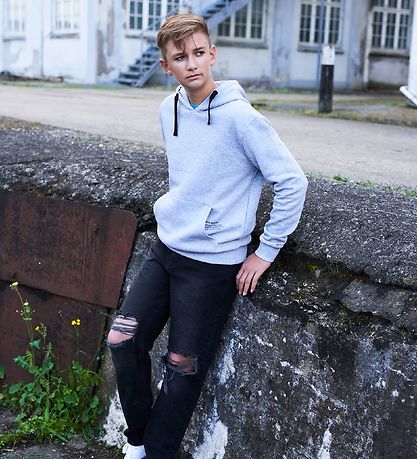 Hound Jeans - Weit mit Löchern - Black Denim