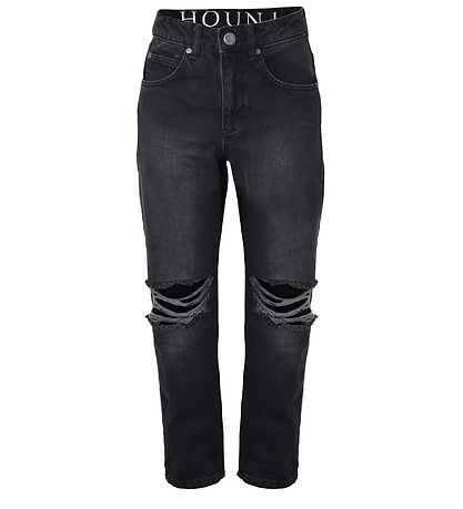 Hound Jeans - Weit mit Löchern - Black Denim