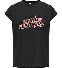 Hummel T-Shirt - HmlFlying Diez - Black/Pink